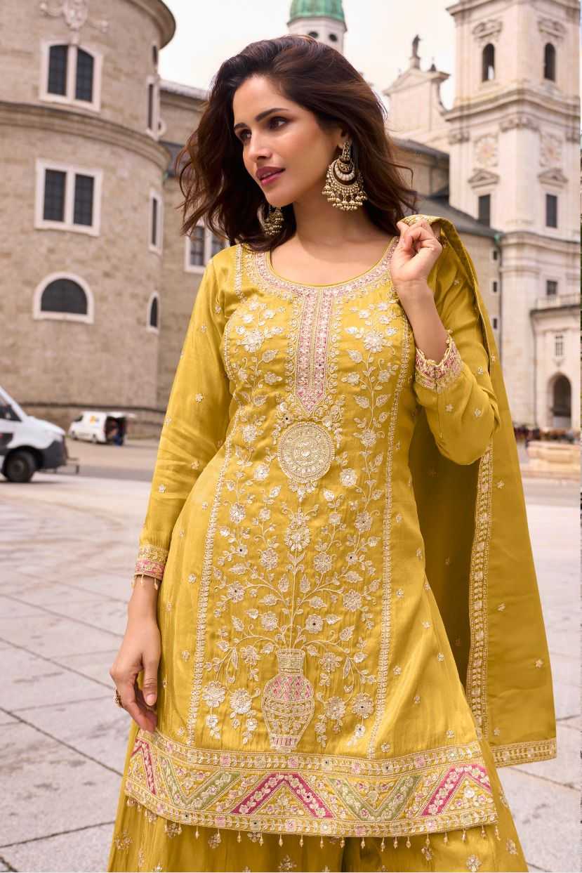 Simar silk  Embroidery  Designer Suit